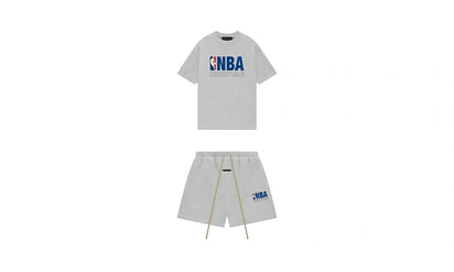 Komplet Fear of God Essentials NBA Grey Summer Set