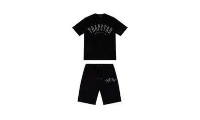 Komplet Trapstar Irongate Camo Shorts Set – Black/Black