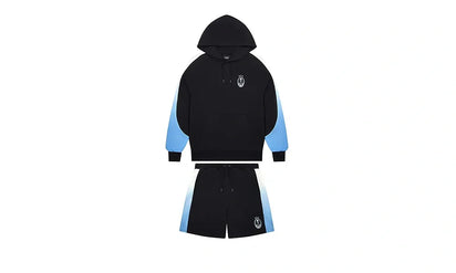 Komplet z krótkimi spodenkami Set Trapstar Arch Irongate Block Sleeve Black/Blue