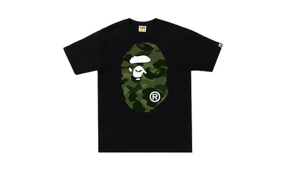 Koszulka BAPE 1st Camo Big Ape Head Black/Green