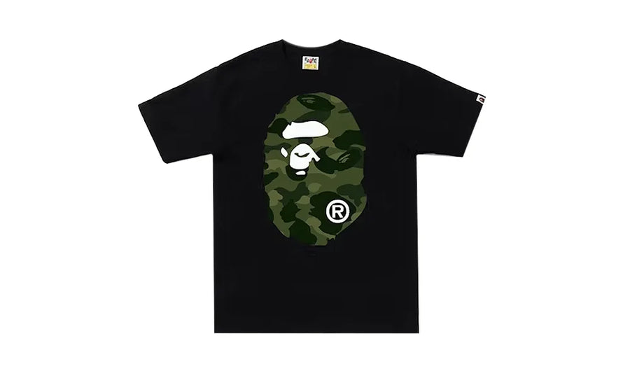 Koszulka BAPE 1st Camo Big Ape Head Black/Green