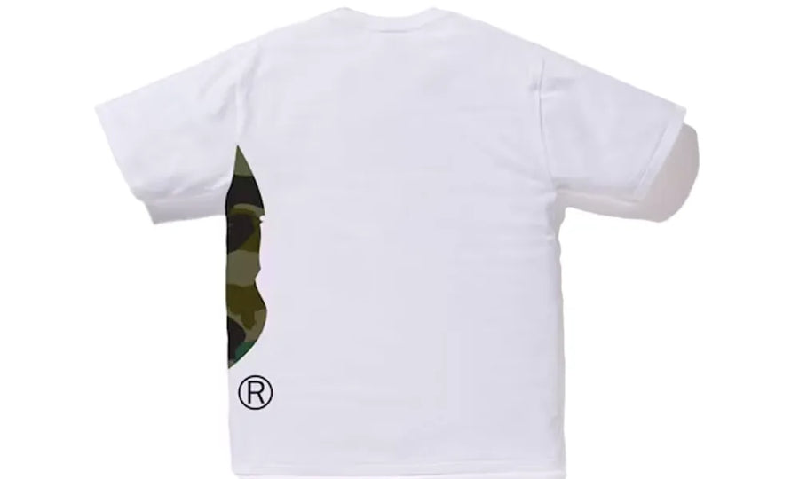 Koszulka BAPE 1st Camo Side Big Ape Head White/Green - zdjęcie 2