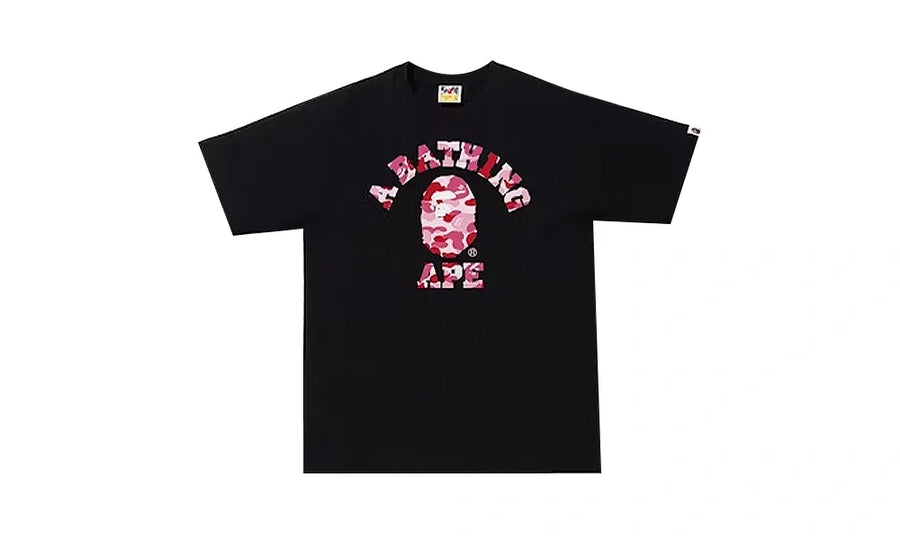 Koszulka BAPE ABC Camo College (SS21) Black/Pink