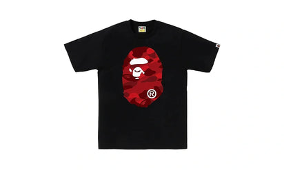 Koszulka BAPE Color Camo Big Ape Head Tee Black/Red