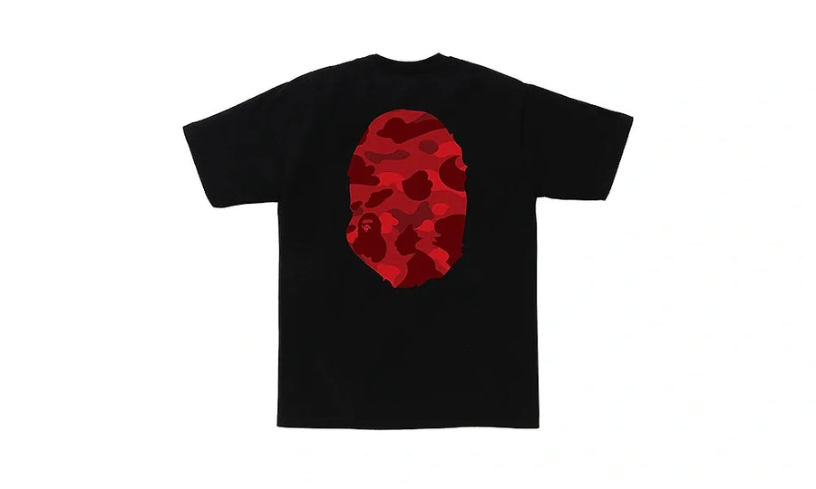 Koszulka BAPE Color Camo Big Ape Head Tee Black/Red - zdjęcie 2