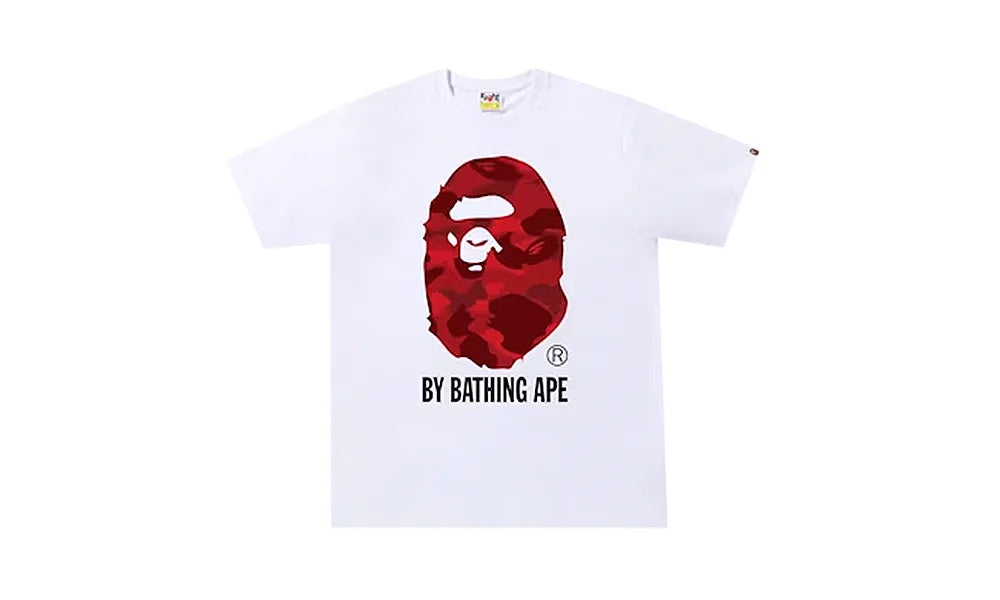 Koszulka BAPE Color Camo By Bathing Ape (FW22) White Red