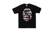 Koszulka BAPE Graffiti Check Big Ape Head Black Black