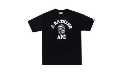 Koszulka BAPE Snake College Black Gray