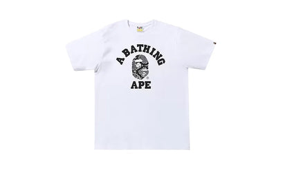 Koszulka BAPE Snake College White Grey