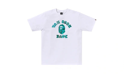 Koszulka BAPE x Van Gogh Museum College White