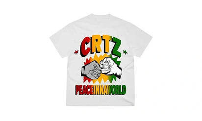 Koszulka Corteiz PeaceInnaWorld Black White