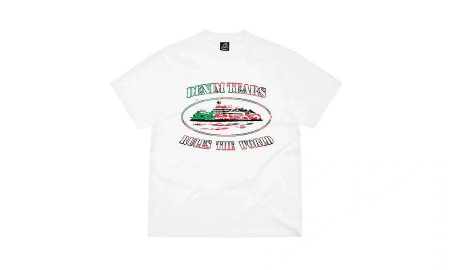 Koszulka Corteiz x Denim Tears Cortears OG Alcatraz Tee White