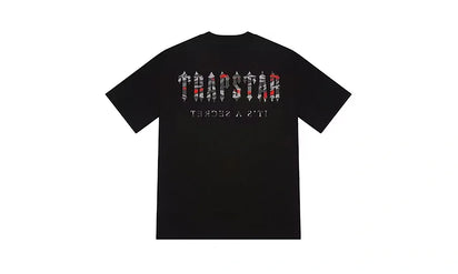Koszulka Trapstar Decoded All Terrain Black/Red Camo - zdjęcie 2