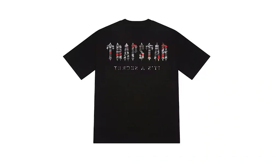 Koszulka Trapstar Decoded All Terrain Black/Red Camo - zdjęcie 2