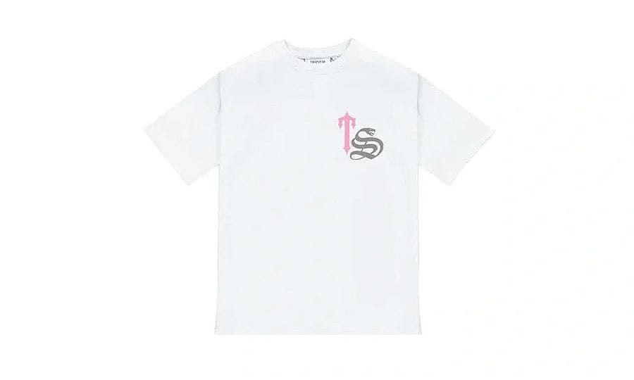 Koszulka Trapstar Script White/Pink