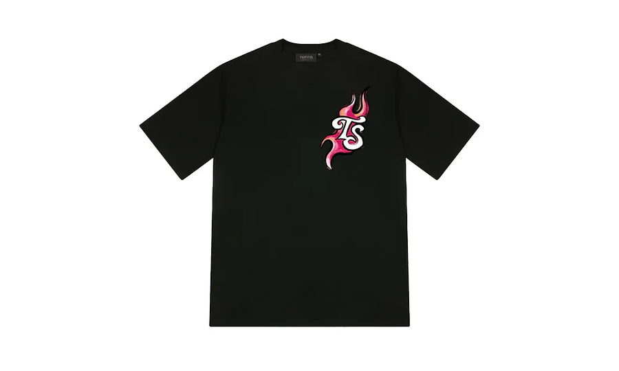 Koszulka Trapstar Trail Blaze Black/Infrared