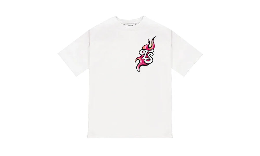 Koszulka Trapstar Trail Blaze White/Infrared