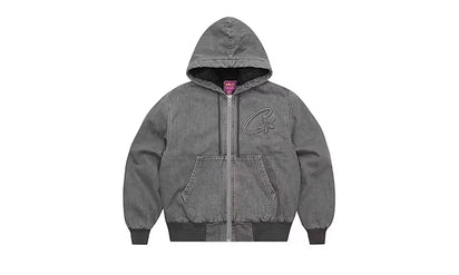 Kurtka Corteiz Embossed C-Star Denim Work Grey