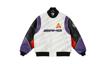Kurtka Palace Leather White/Purple