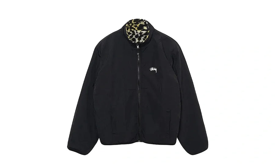 Kurtka Stussy Sherpa Reversible Yellow Leopard - zdjęcie 2