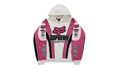 Kurtka Supreme Fox Racing Zip Up Hooded Sweatshirt White
