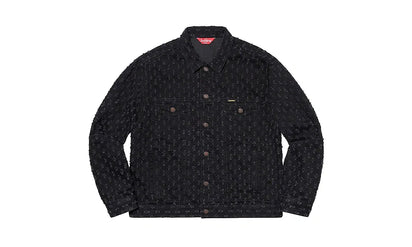 Kurtka Supreme Hole Punch Denim Trucker Black - zdjęcie 2