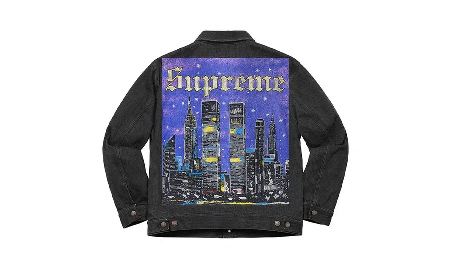 Kurtka Supreme New York Painted Trucker Black