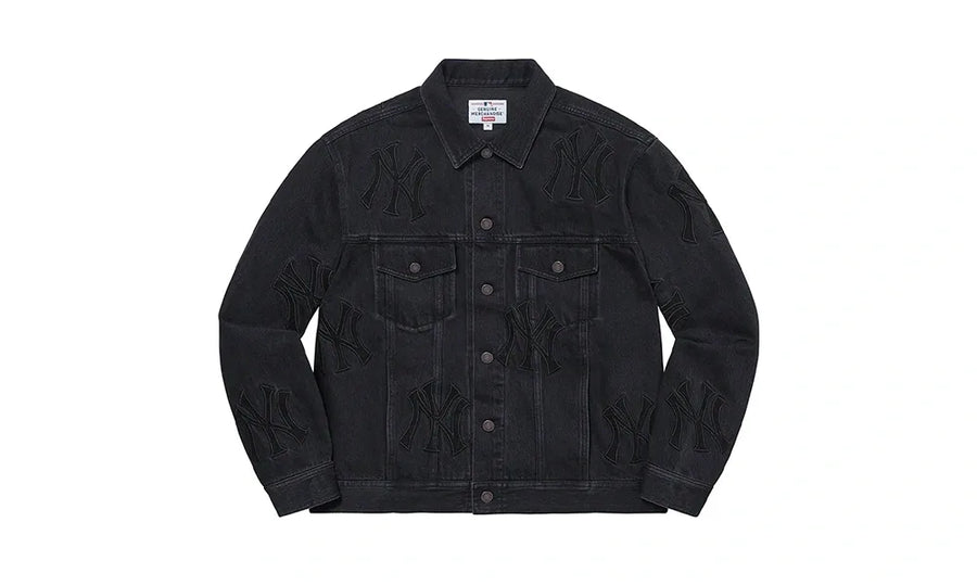 Kurtka Supreme x New York Yankees Denim Trucker Washed Black
