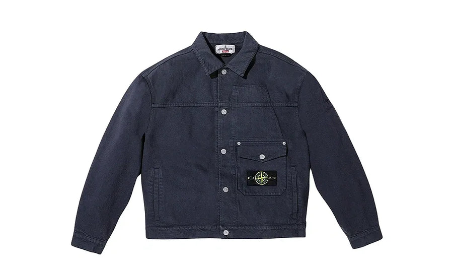 Kurtka Supreme x Stone Island Denim Trucker Black