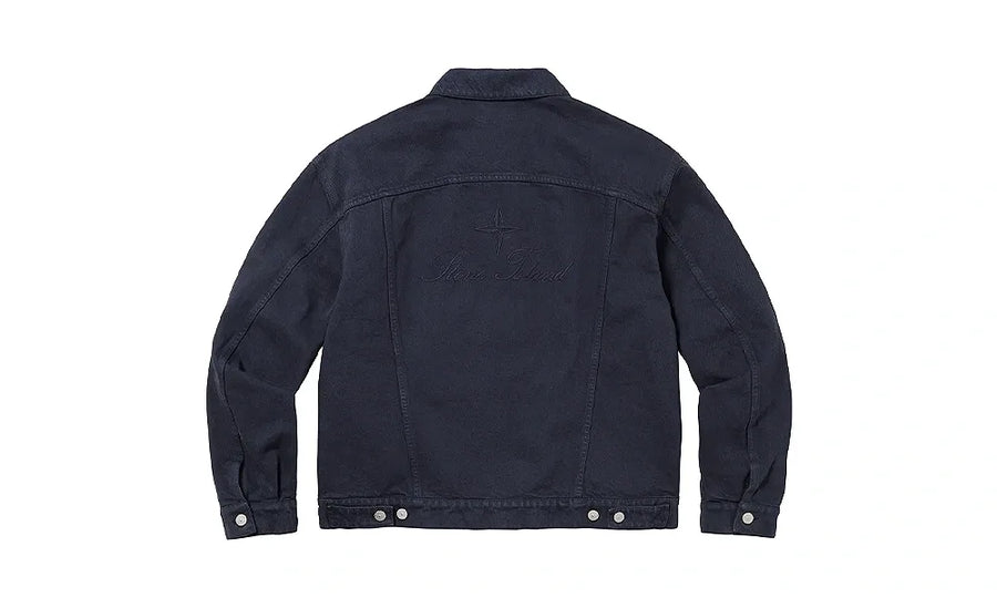 Kurtka Supreme x Stone Island Denim Trucker Black - zdjęcie 2