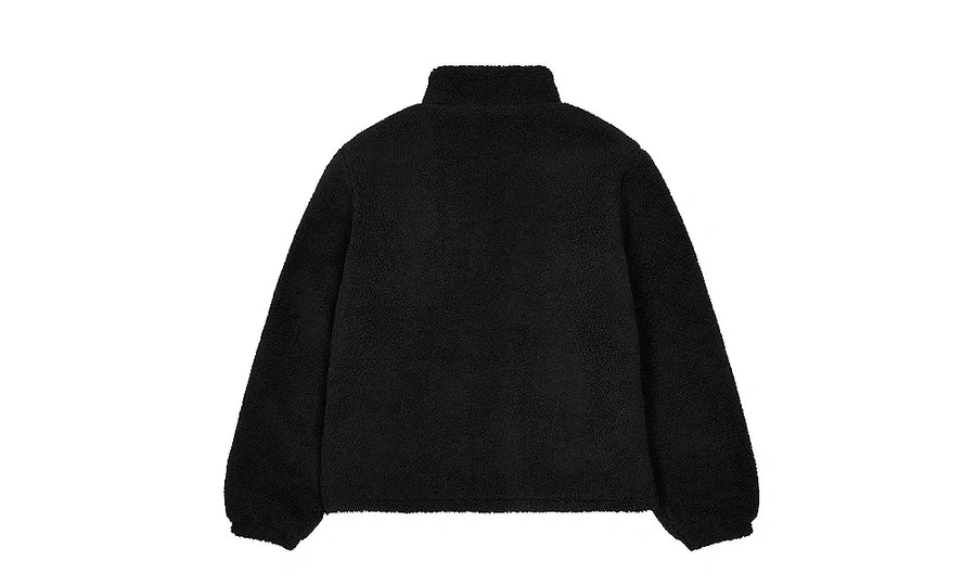 Kurtka Z Futerkiem Trapstar Foundation Borg Jacket – Black - zdjęcie 2