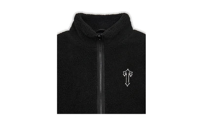 Kurtka Z Futerkiem Trapstar Foundation Borg Jacket – Black - zdjęcie 4