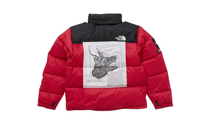 Kurtka Zimowa Supreme The North Face Nuptse Red - zdjęcie 2