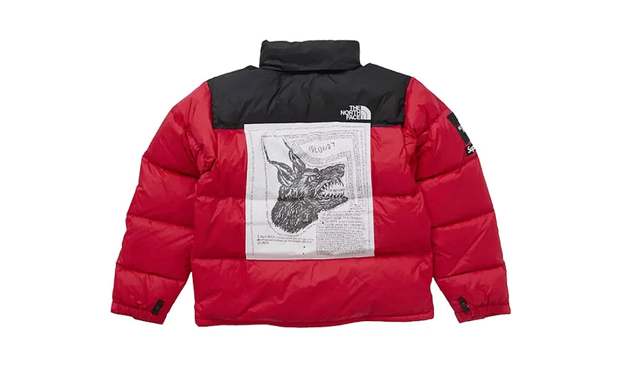 Kurtka Zimowa Supreme The North Face Nuptse Red - zdjęcie 2