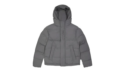 Kurtka Zimowa Trapstar Decoded 2.0 Hooded Puffer Grey - zdjęcie 2
