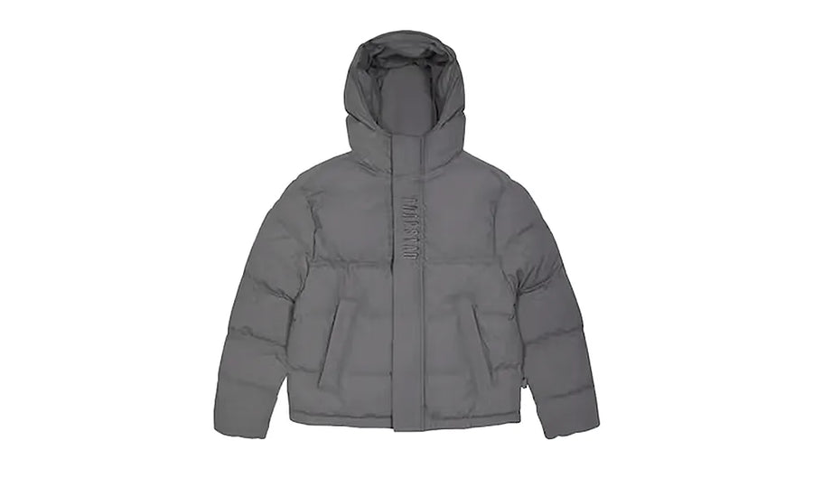 Kurtka Zimowa Trapstar Decoded 2.0 Hooded Puffer Grey - zdjęcie 2