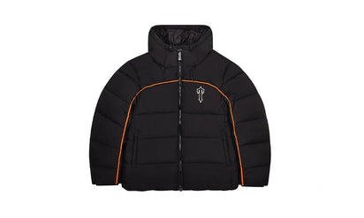 Kurtka Zimowa Trapstar Irongate Arch Pipping Puffer Black/Orange - zdjęcie 3