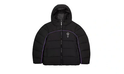 Kurtka Zimowa Trapstar Irongate Arch Pipping Puffer Black/Purple