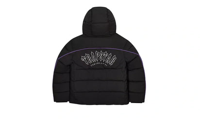Kurtka Zimowa Trapstar Irongate Arch Pipping Puffer Black/Purple - zdjęcie 2