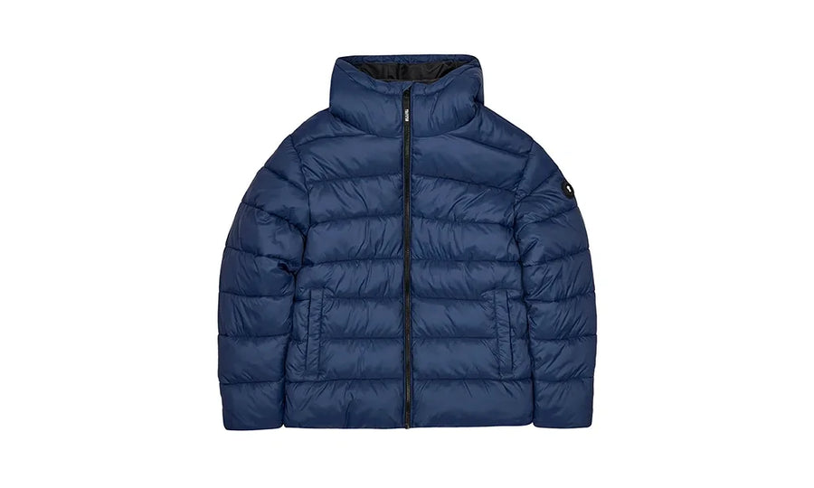 Kurtka Zimowa Trapstar It’s Secret Hooded Puffer – Navy Blue - zdjęcie 2