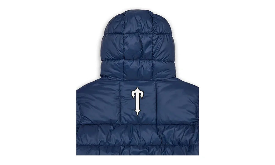 Kurtka Zimowa Trapstar It’s Secret Hooded Puffer – Navy Blue - zdjęcie 3