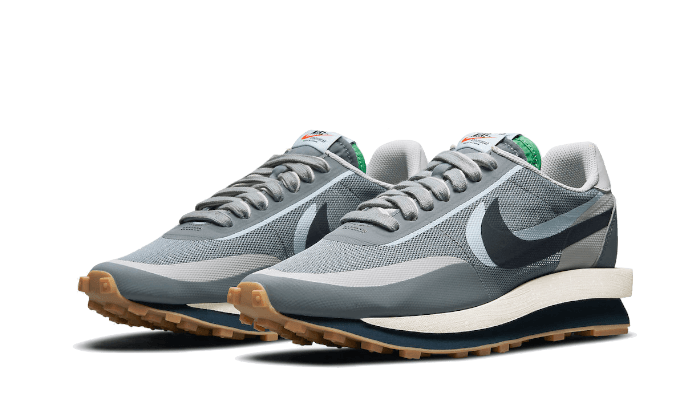 Kup oryginalne LD Waffle Sacai Clot Cool Grey - widok z drugiego boku - Sneakersy
