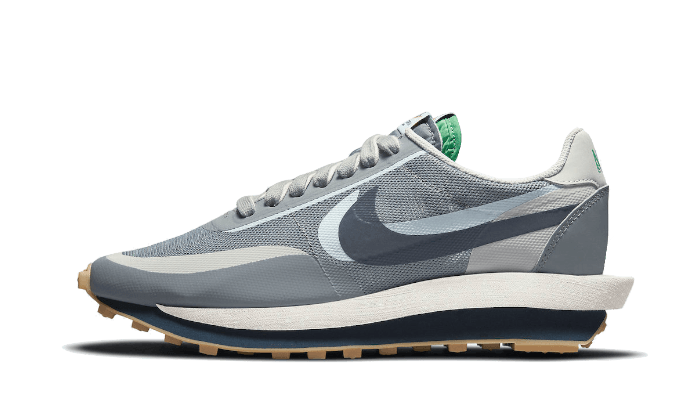 Sacai LD Waffle Sacai Clot Cool Grey granatowo-biały - widok główny z boku | Saturaise.com