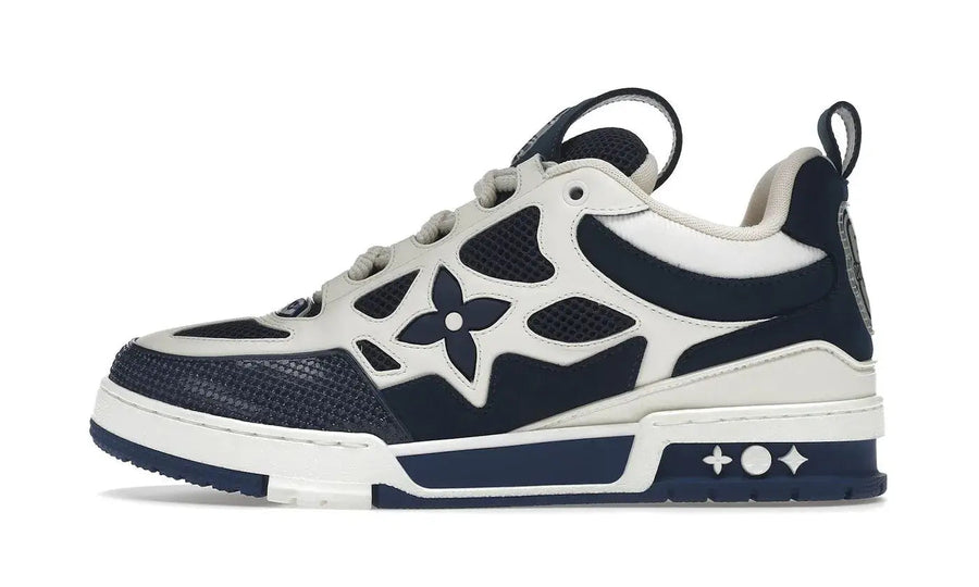 Louis Vuitton Louis Vuitton LV Skate Sneaker Marine White biały-granatowy - widok główny z boku | Saturaise.com