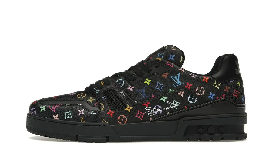 Louis Vuitton Louis Vuitton LV Trainer Takashi Murakami Black czarny-złoty - widok główny z boku | Saturaise.com