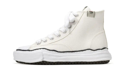Maison Mihara Yasuhiro Maison Mihara Yasuhiro Peterson OG Sole Canvas High White czarny-biały - widok główny z boku | Saturai