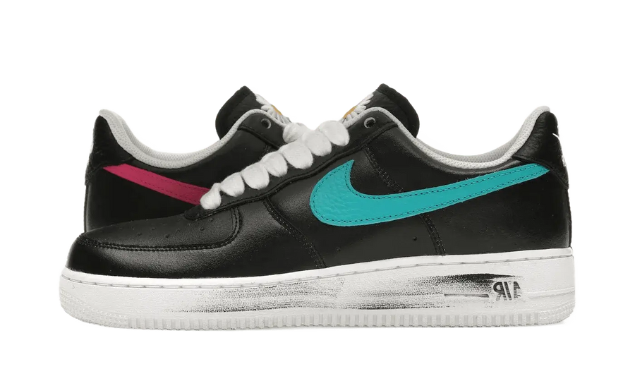 Nike Air Force 1 Low G-Dragon Peaceminusone Para-Noise 3.0 czarny-niebieski - widok główny z boku | Saturaise.com