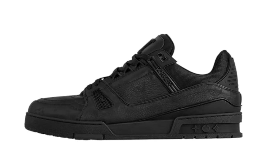 Louis Vuitton Louis Vuitton LV Trainer Black Monochrome czarny-srebrny - widok główny z boku | Saturaise.com