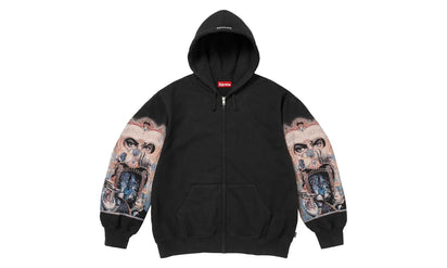 Supreme Michael Jackson Dangerous Zip Up Hooded Sweatshirt Black