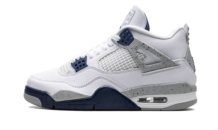 Air Jordan Air Jordan 4 Midnight Navy biały-granatowy - widok główny z boku | Saturaise.com